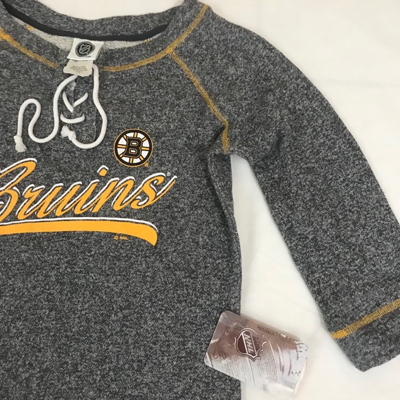 NHL Boston Bruins Women’s Lace-up Pullover - Picture 3 of 3